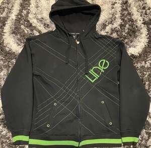 Vintage Line Influence Full-Zip Hoodie Black/Green Small